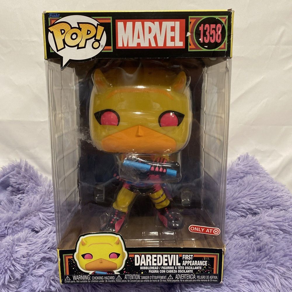 Funko Pop! Vinyl Jumbo 10 in: Marvel‎ - Daredevil (Black Light) - Target...